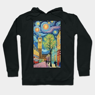 Starry Night Symphony: Van Gogh Inspired Cityscape Hoodie